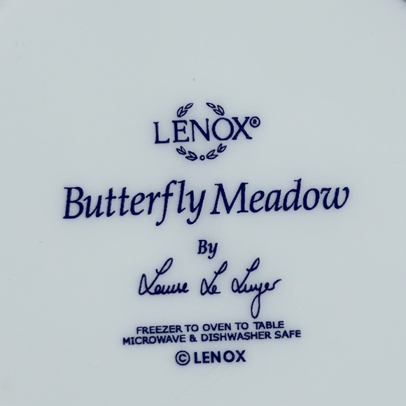 Set of Two Lenox Butterfly Meadow Small Plates - Picture 3 of 6